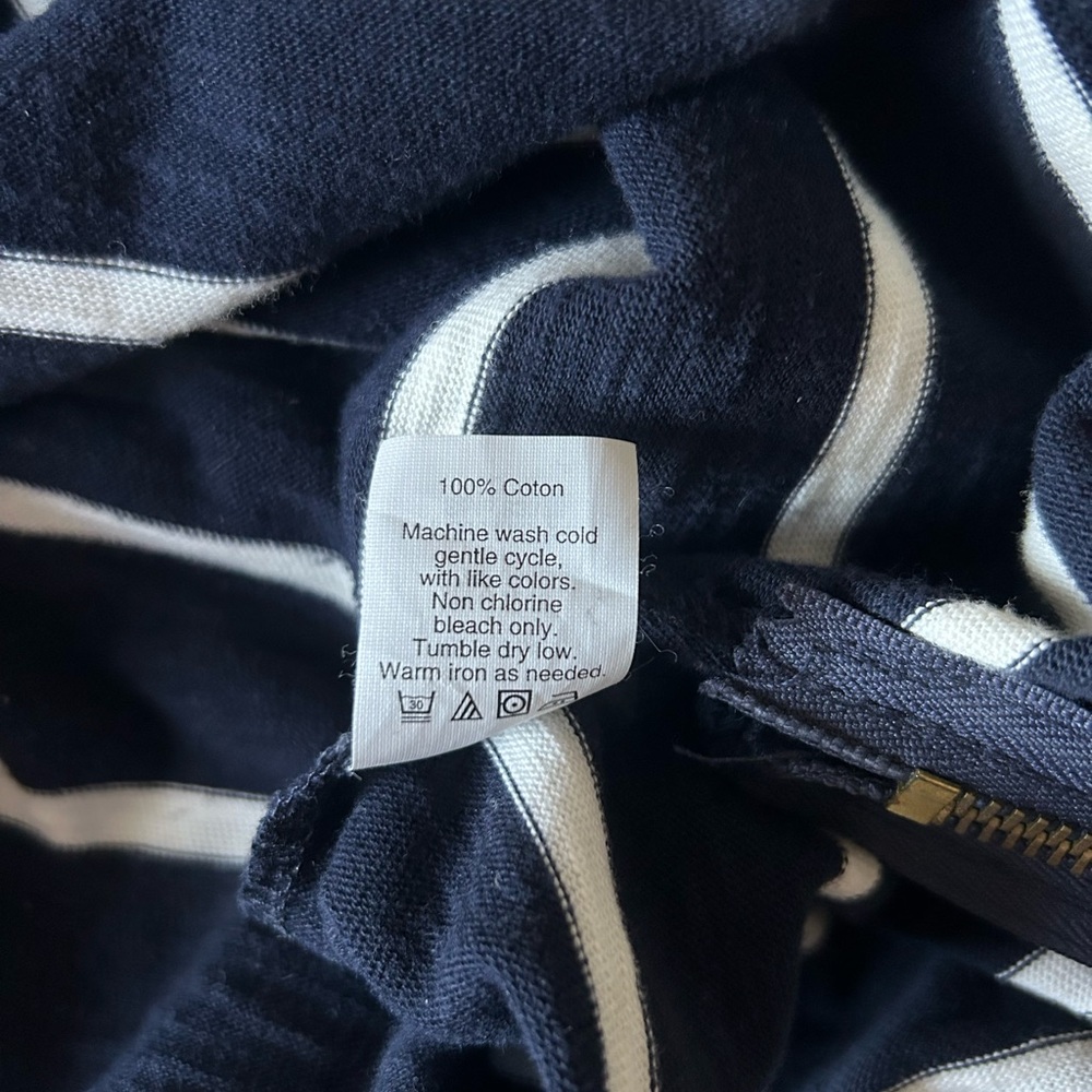 J. Crew Maritime Navy White Stripe Anchor Dress - Picture 6 of 7
